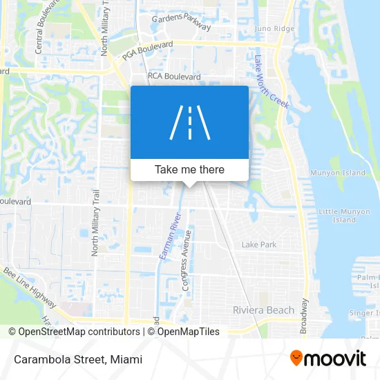 Mapa de Carambola Street