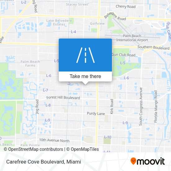 Mapa de Carefree Cove Boulevard