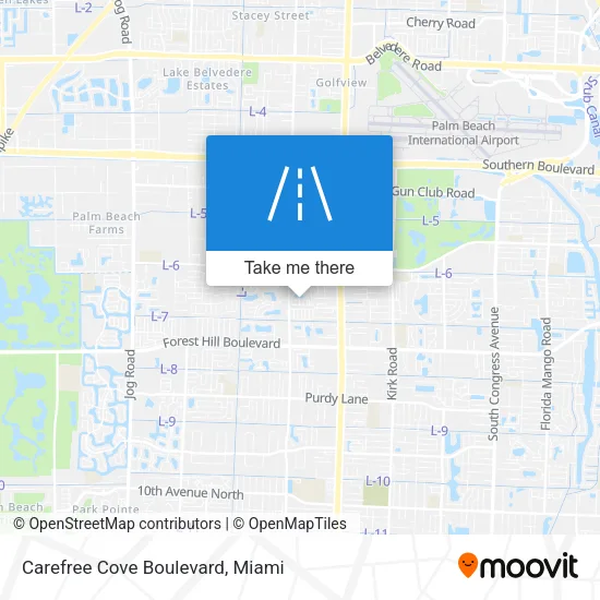 Carefree Cove Boulevard map