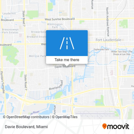 Mapa de Davie Boulevard