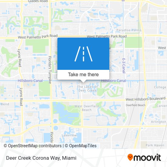 Mapa de Deer Creek Corona Way