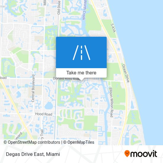 Mapa de Degas Drive East