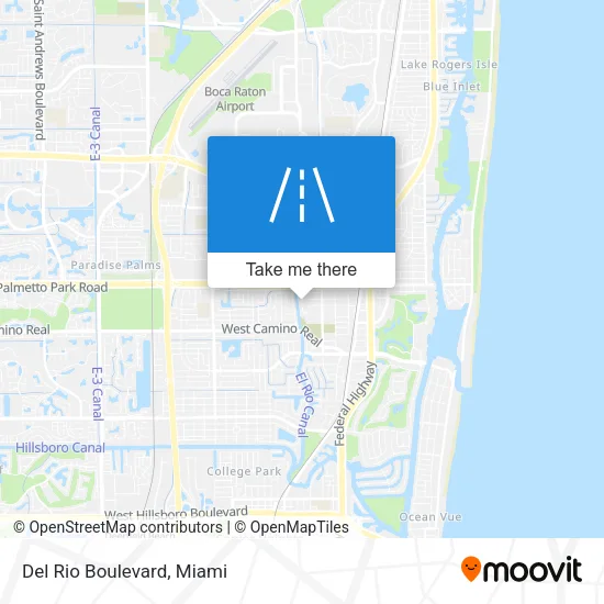 Del Rio Boulevard map