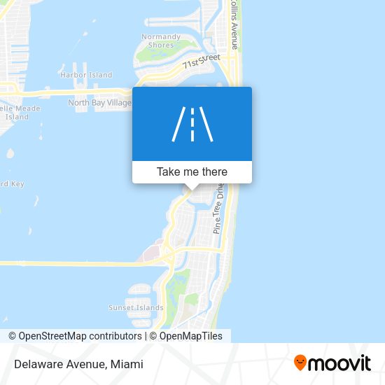 Mapa de Delaware Avenue