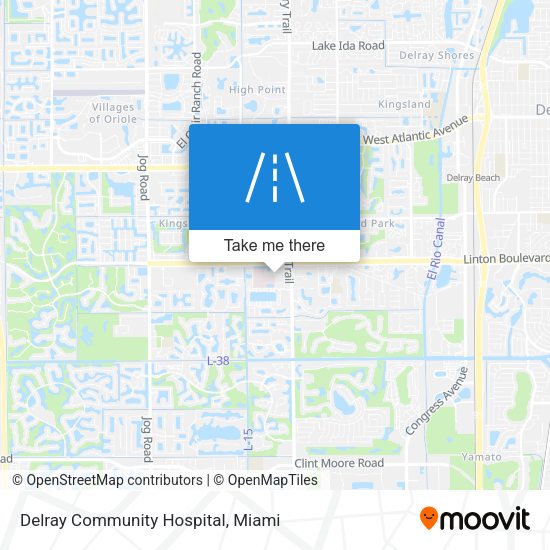 Delray Community Hospital map