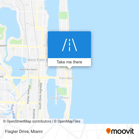 Flagler Drive map
