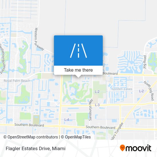 Flagler Estates Drive map