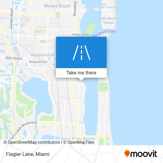 Flagler Lane map
