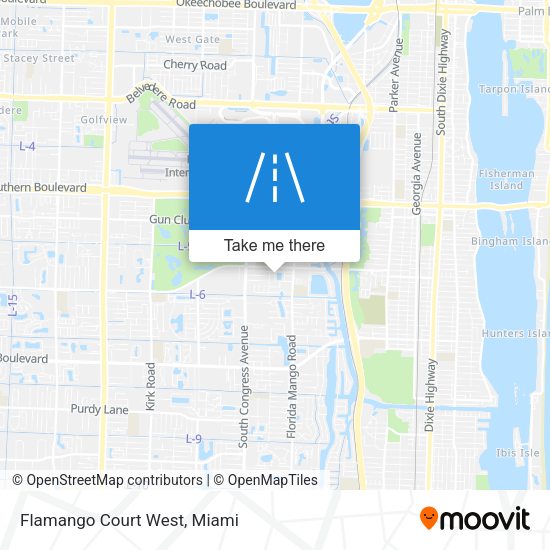 Mapa de Flamango Court West