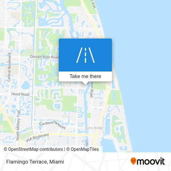 Flamingo Terrace map