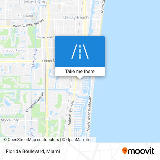 Mapa de Florida Boulevard