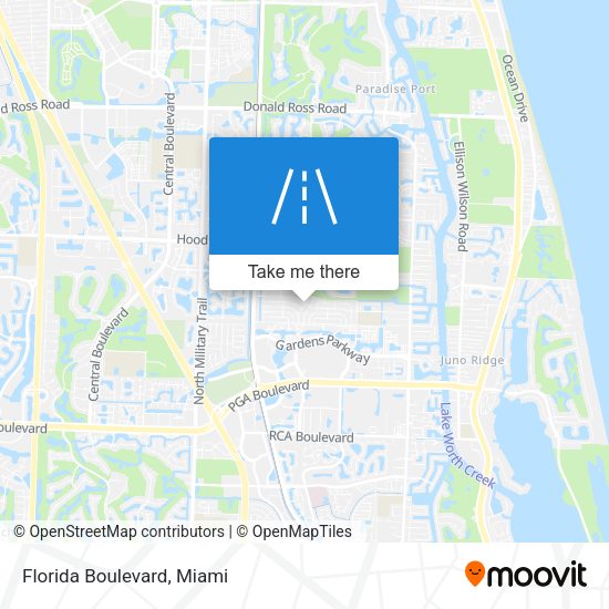 Florida Boulevard map