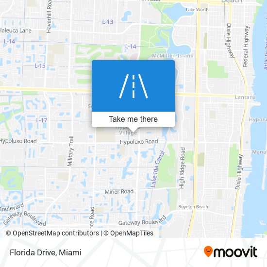 Florida Drive map