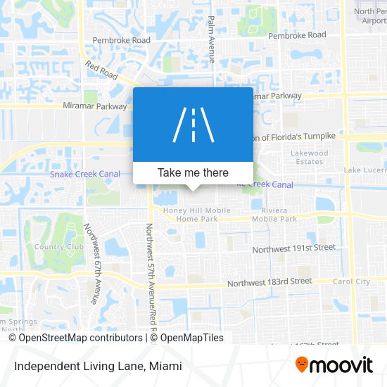 Independent Living Lane map