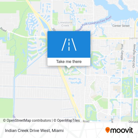 Indian Creek Drive West map