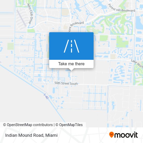 Indian Mound Road map