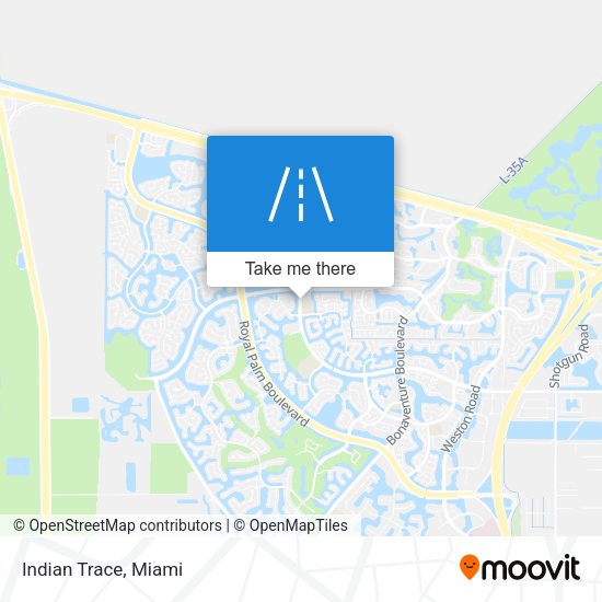 Mapa de Indian Trace
