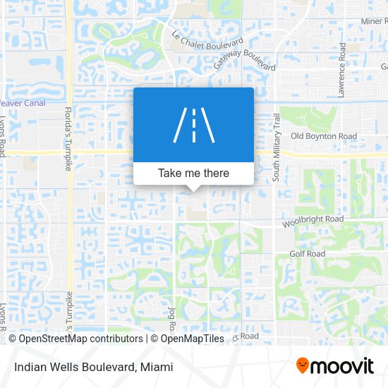 Mapa de Indian Wells Boulevard