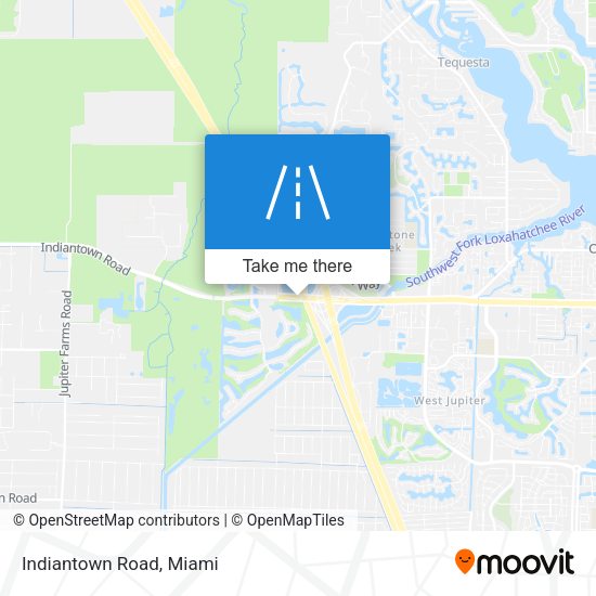 Indiantown Road map