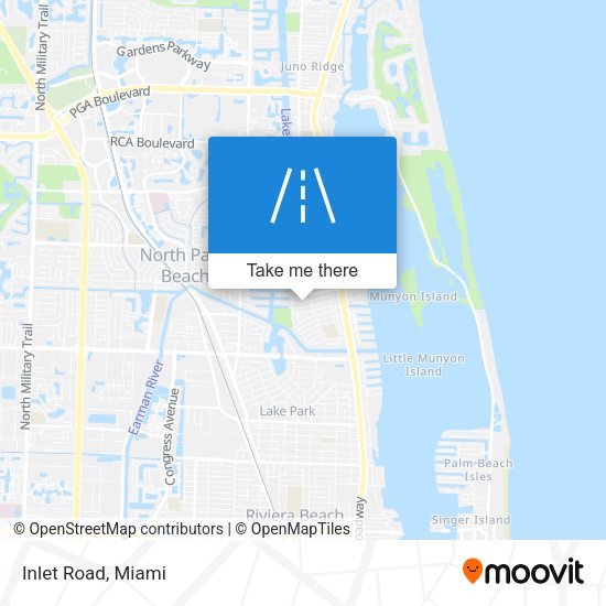Mapa de Inlet Road