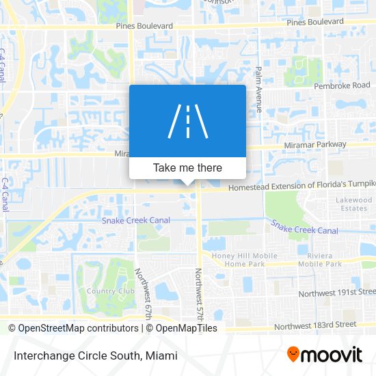 Mapa de Interchange Circle South