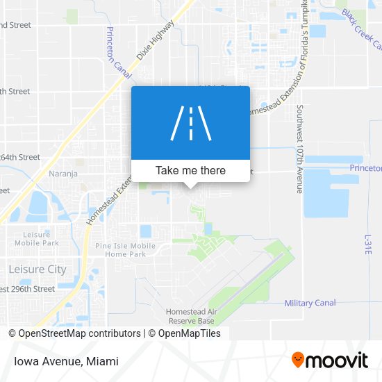 Mapa de Iowa Avenue