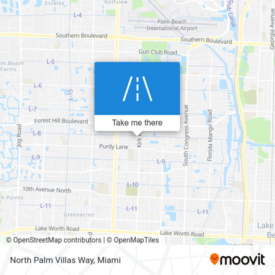 Mapa de North Palm Villas Way