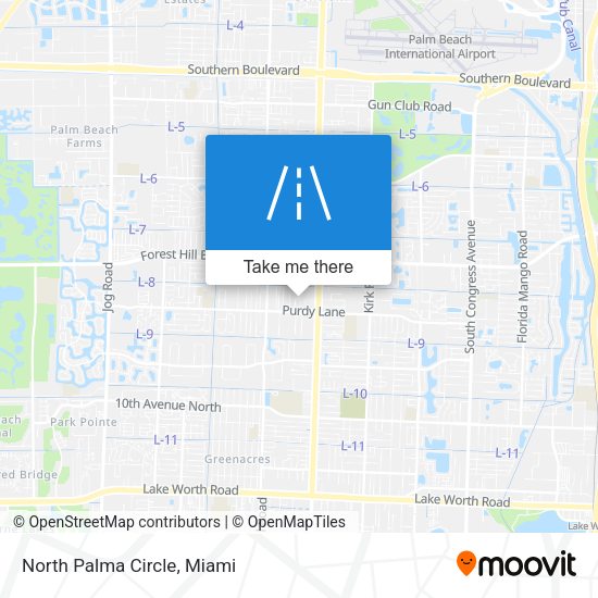 North Palma Circle map