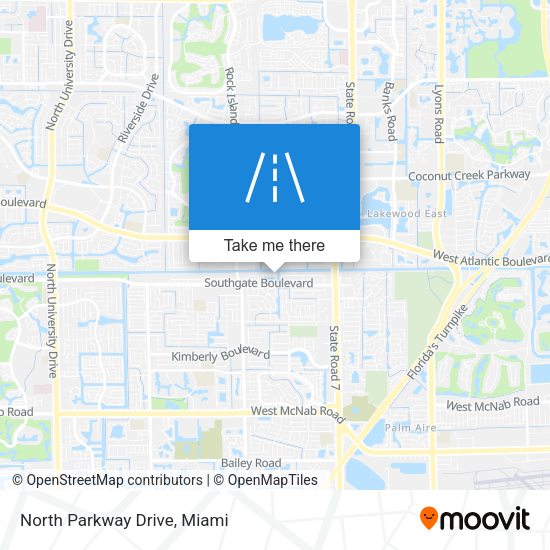 Mapa de North Parkway Drive