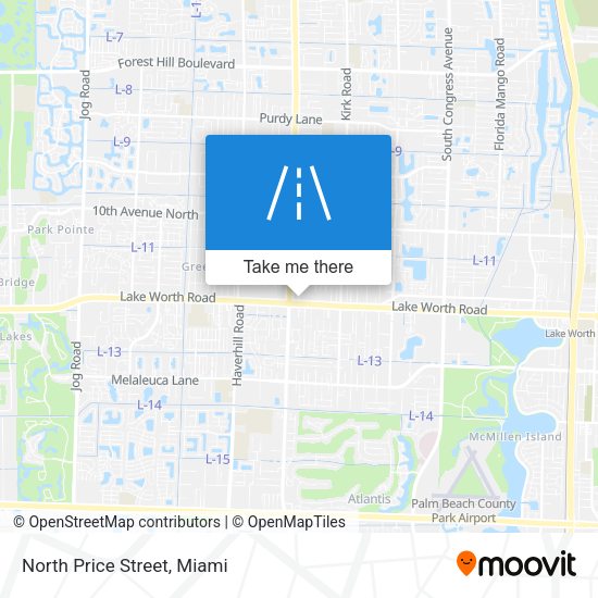 North Price Street map