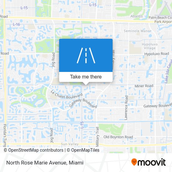 Mapa de North Rose Marie Avenue