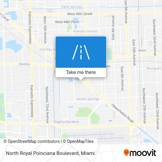 Mapa de North Royal Poinciana Boulevard