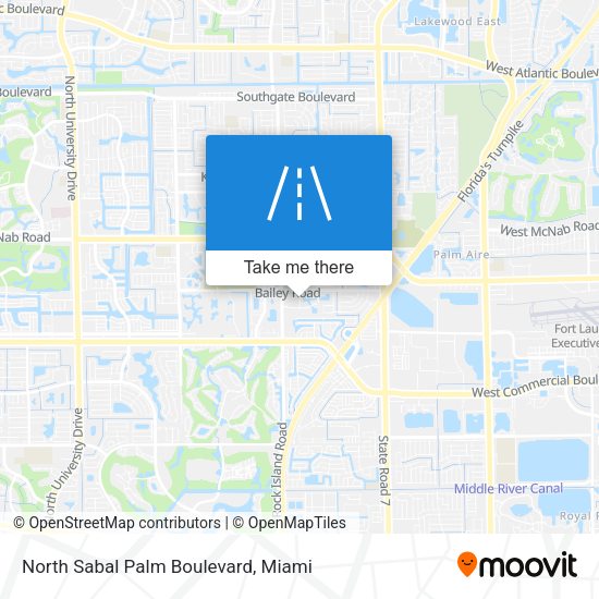 Mapa de North Sabal Palm Boulevard