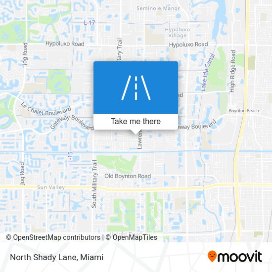 Mapa de North Shady Lane