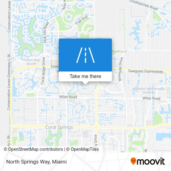 North Springs Way map