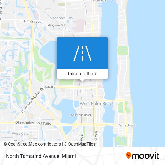 Mapa de North Tamarind Avenue