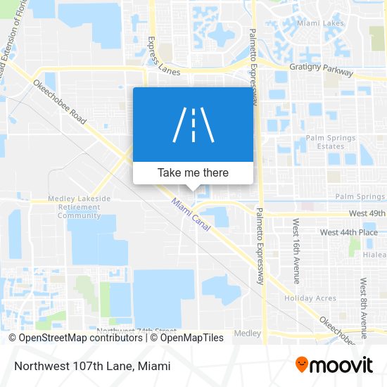 Northwest 107th Lane map