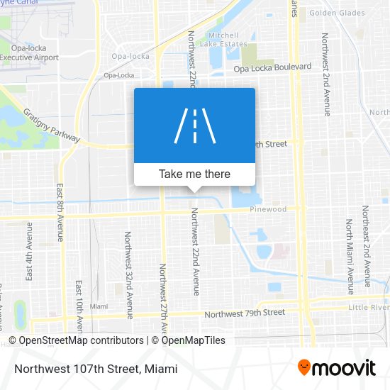 Northwest 107th Street map