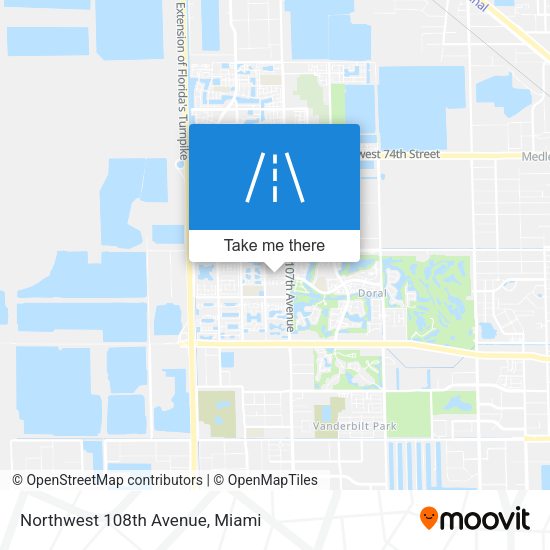 Northwest 108th Avenue map
