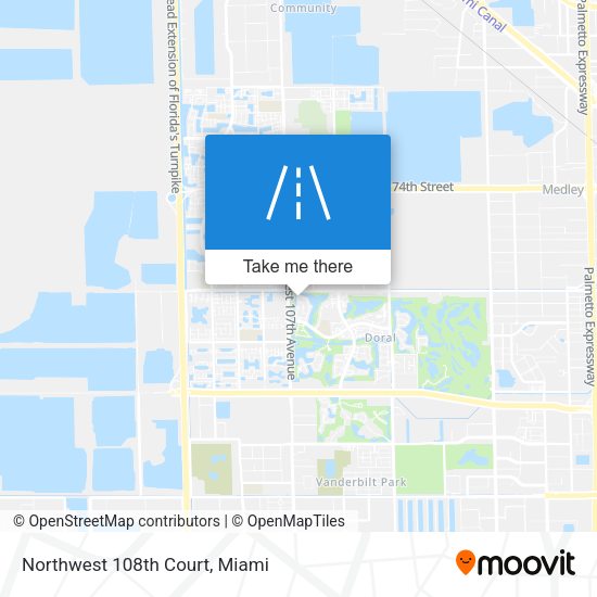 Northwest 108th Court map