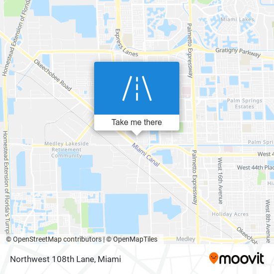 Northwest 108th Lane map