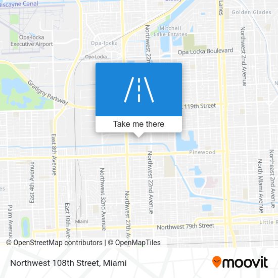 Northwest 108th Street map