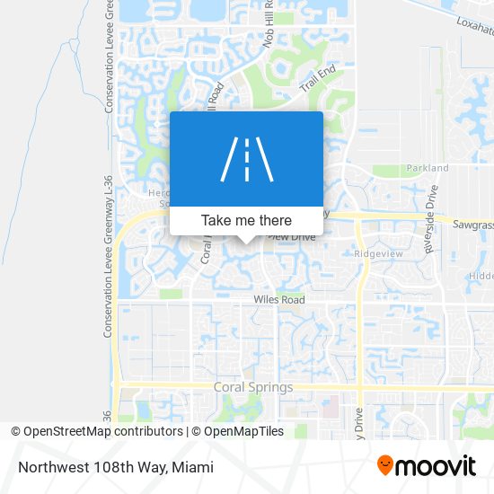 Northwest 108th Way map