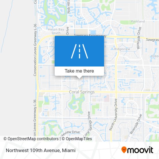 Mapa de Northwest 109th Avenue