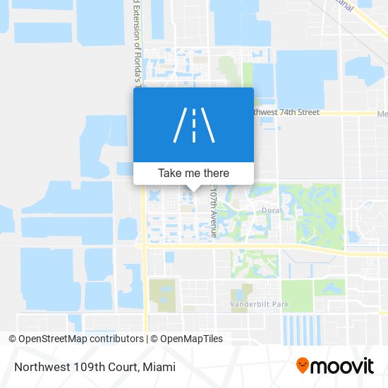 Northwest 109th Court map