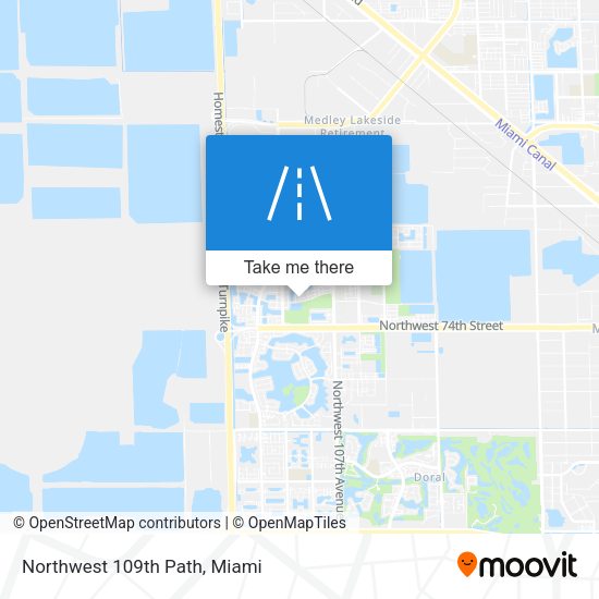 Mapa de Northwest 109th Path