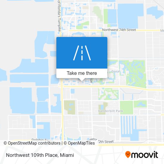 Northwest 109th Place map