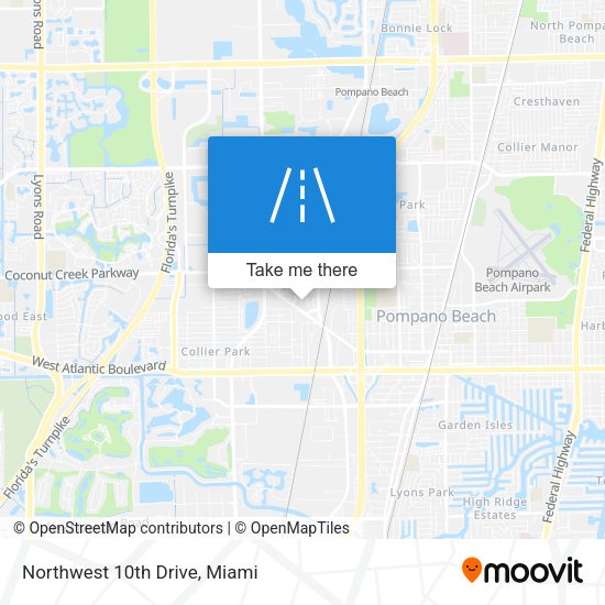 Northwest 10th Drive map