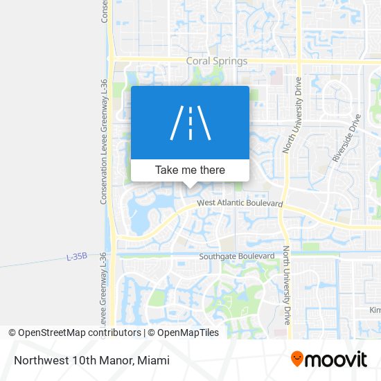 Mapa de Northwest 10th Manor