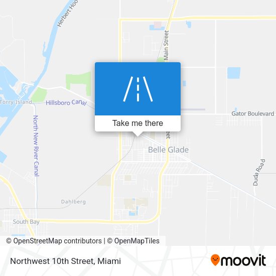 Northwest 10th Street map